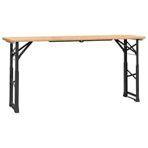 vidaXL kokkupandav &otilde;llelaud, 170 x 50 x 75/105 cm, nulupuit