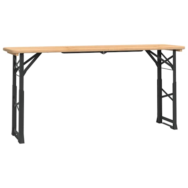 vidaXL kokkupandav &otilde;llelaud, 170 x 50 x 75/105 cm, nulupuit