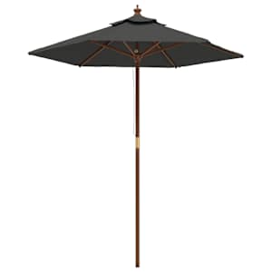 vidaXL aia p&auml;ikesevari puidust postiga, antratsiithall, 196x231 cm