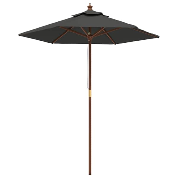 vidaXL aia p&auml;ikesevari puidust postiga, antratsiithall, 196x231 cm