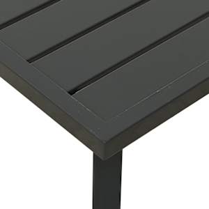 Zahradní konferenční stolek antracitový 110 x 55 x 35 cm ocel - obrázek 6