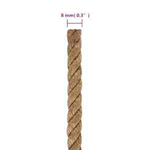 Jutové lano 25 m dlouhé 8 mm silné - obrázek 6