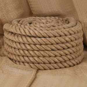 Jutové lano 10 m dlouhé 40 mm silné - obrázek 1