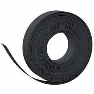 vidaXL aiapiire, must, 10 m, 10 cm, pol&uuml;et&uuml;leen