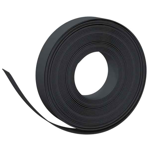vidaXL aiapiire, must, 10 m, 10 cm, pol&uuml;et&uuml;leen