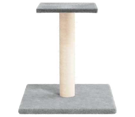 vidaXL Kratzbaum mit Plattform Hellgrau 38 cm