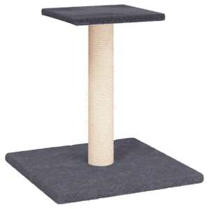 Škrabadlo pro kočky s plošinou tmavě šedé 38 cm - obrázek 2