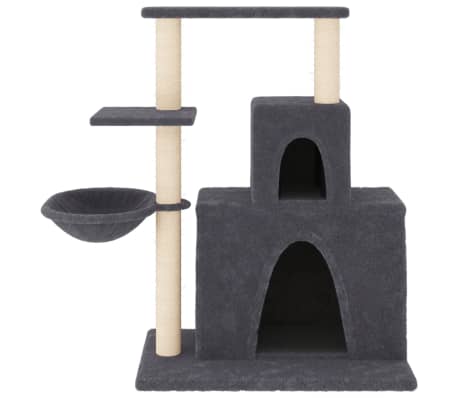 vidaXL Kattenmeubel met sisal krabpalen 83 cm donkergrijs