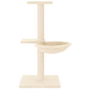 vidaXL Cat Tree with Sisal Scratching Posts Cream 72 cm