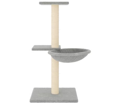vidaXL Cat Tree with Sisal Scratching Posts Light Grey 72 cm