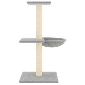 Škrabadlo pro kočky se sisalovými sloupky světle šedé 72 cm - obrázek 4