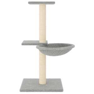 vidaXL Cat Tree with Sisal Scratching Posts Light Grey 72 cm