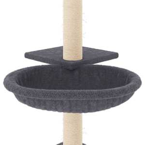Škrabadlo pro kočky se sisalovými sloupky tmavě šedé 72 cm - obrázek 6
