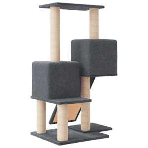Škrabadlo pro kočky se sisalovými sloupky tmavě šedé 82 cm - obrázek 5