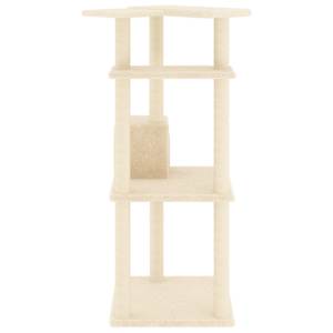 Škrabadlo pro kočky se sisalovými sloupky krémové 123 cm - obrázek 4