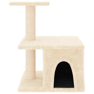 Škrabadlo pro kočky se sisalovými sloupky krémové 48 cm - obrázek 3