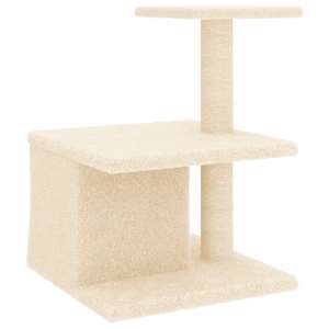 Škrabadlo pro kočky se sisalovými sloupky krémové 48 cm - obrázek 5
