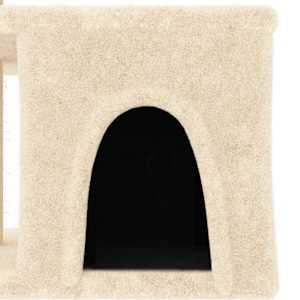 Škrabadlo pro kočky se sisalovými sloupky krémové 48 cm - obrázek 6