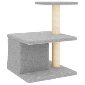 Škrabadlo pro kočky se sisalovými sloupky světle šedé 48 cm - obrázek 5