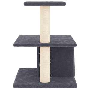 Škrabadlo pro kočky se sisalovými sloupky tmavě šedé 48 cm - obrázek 4