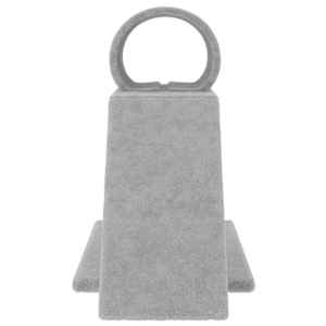Škrabadlo pro kočky s tunelem a žebříkem světle šedé 55,5 cm - obrázek 4