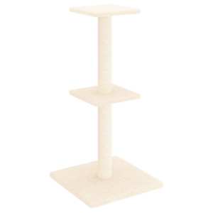 vidaXL kassimaja sisalk&ouml;itega kraapimispostidega, kreemjas, 73 cm