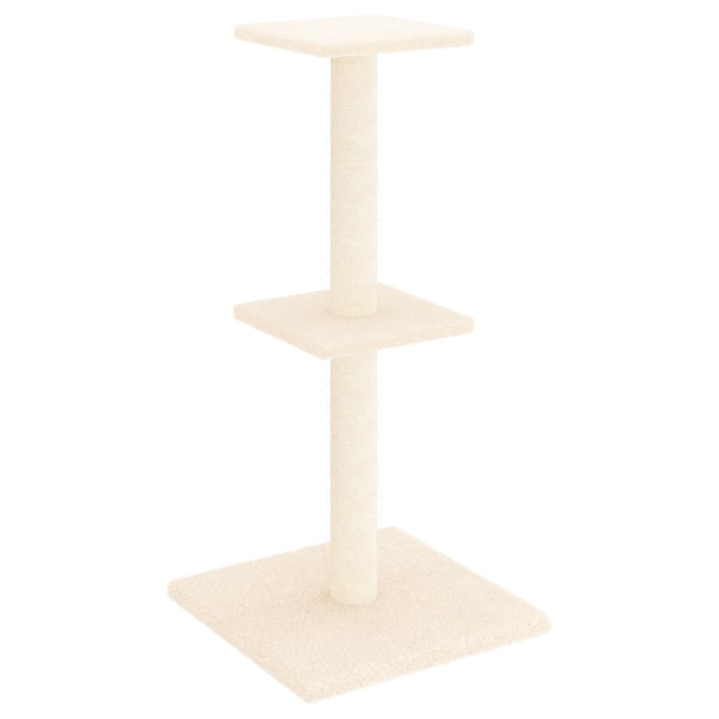 vidaXL Kattenmeubel met sisal krabpalen 73 cm crèmekleurig