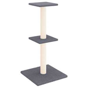 vidaXL kassimaja sisalk&ouml;itega kraapimispostidega, tumehall, 73 cm