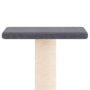 Škrabadlo pro kočky se sisalovými sloupky tmavě šedé 73 cm - obrázek 4