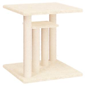 vidaXL kassi kraapimispuu platvormidega, kreemjas, 50 cm