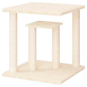 Škrabadlo pro kočky s plošinami krémové 50 cm - obrázek 4