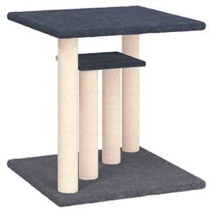 Škrabadlo pro kočky s plošinami tmavě šedé 50 cm - obrázek 2