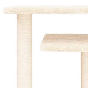 Škrabadlo pro kočky s plošinami krémové 62,5 cm - obrázek 5