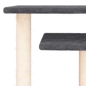 Škrabadlo pro kočky s plošinami tmavě šedé 62,5 cm - obrázek 5