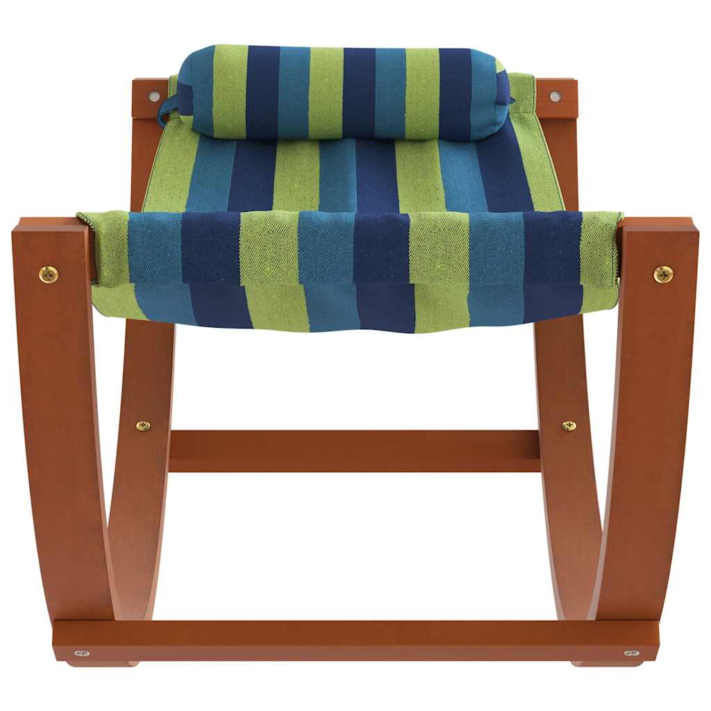 vidaXL kék és zöld szövet ringató függőágy gyerekeknek