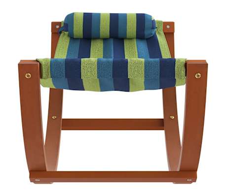 vidaXL Gungande h&auml;ngmatta f&ouml;r barn bl&aring; och gr&ouml;n tyg