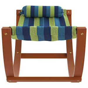 vidaXL Gungande h&auml;ngmatta f&ouml;r barn bl&aring; och gr&ouml;n tyg