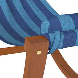 Houpací síť pro děti modré pruhy textil - obrázek 6