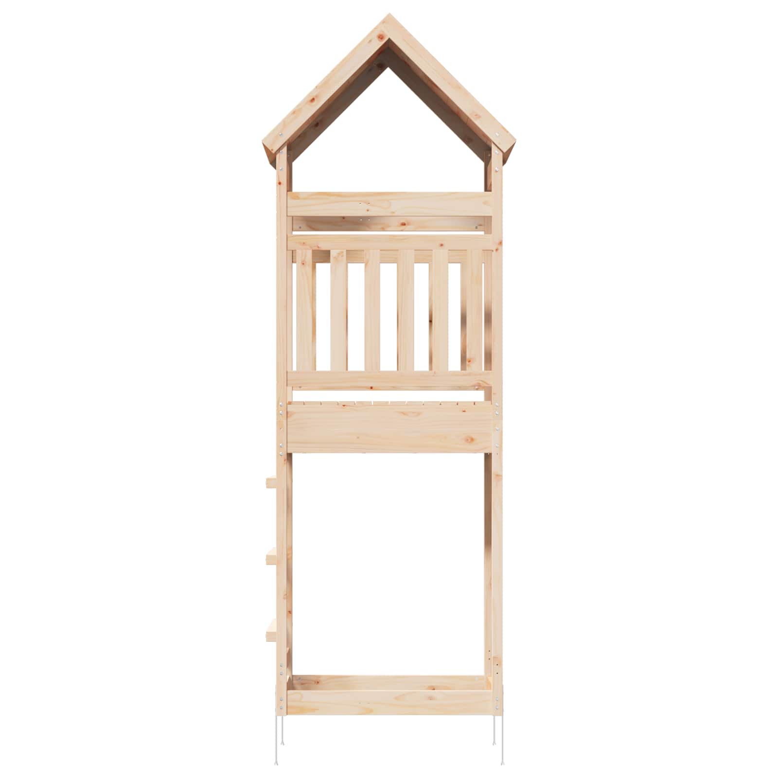Zunanji igrači stolp Naravna 53 x 85 x 264 cm Masivna borovina - slika 3