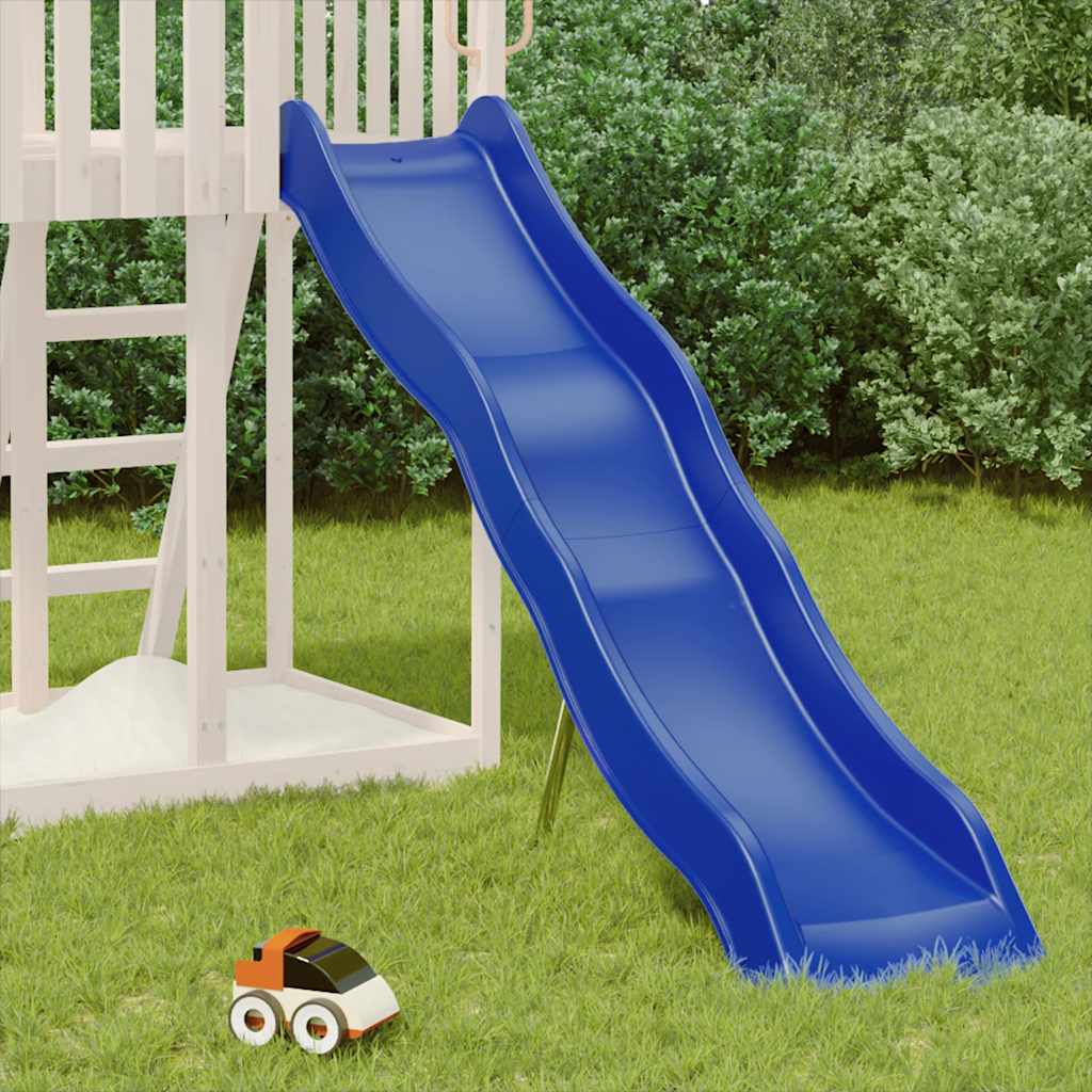 vidaXL Glijbaan 210x40 cm polypropeen blauw afbeelding