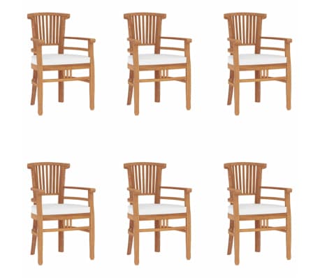 vidaXL 7 Piece Garden Dining Set Solid Wood Teak