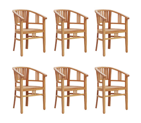 vidaXL 7 Piece Patio Dining Set Solid Wood Teak