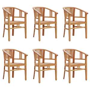 vidaXL 7 Piece Patio Dining Set Solid Wood Teak