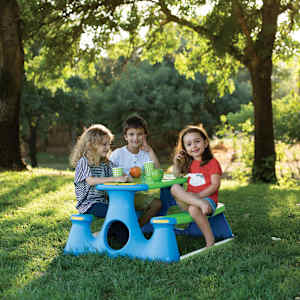 Otroška klop za piknik 89,5x84,5x48 cm polipropilen