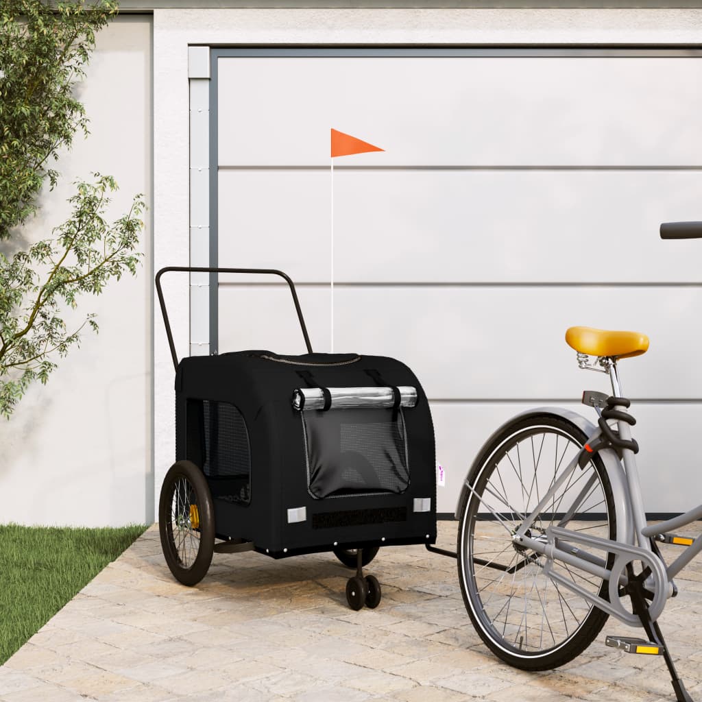 Remorque Vélo Enfant VidaXL – Chariot Poussette Bicyclette – Transport Extérieur – Neuf