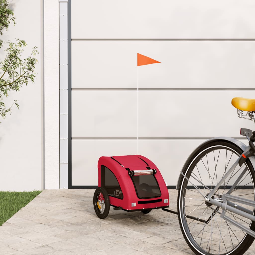 Pet Bike Trailer Dog Bicycle Cargo Stroller Oxford Fabric and Iron vidaXL - Produktbild 1