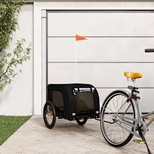 Kolesarska prikolica za hišne ljubljenčke črna