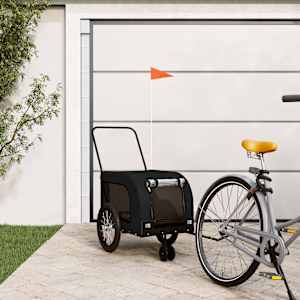 Kolesarska prikolica za hišne ljubljenčke črna