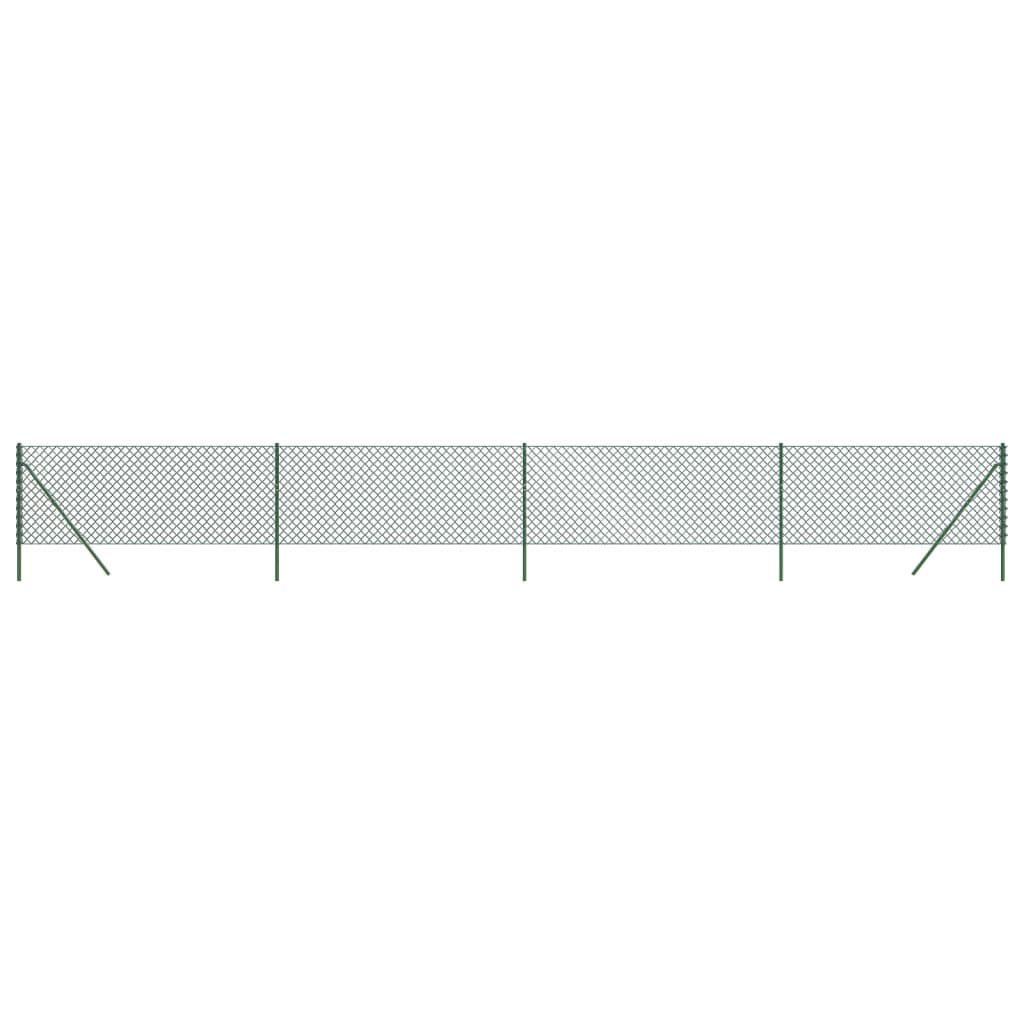 vidaXL Drátěné pletivo zelené 0,8 x 10 m