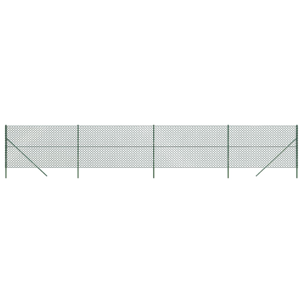 vidaXL Drôtený plot zelený 1,4x10 m